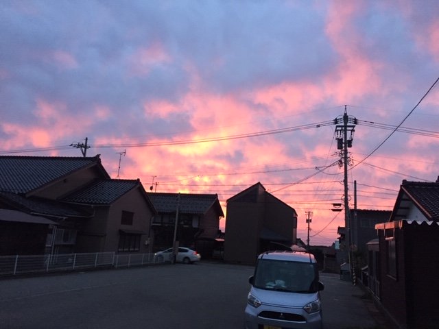 綺麗な夕焼け