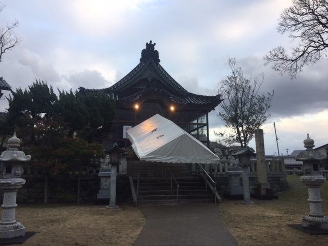 神明神社へ2020年の初詣1 初詣1