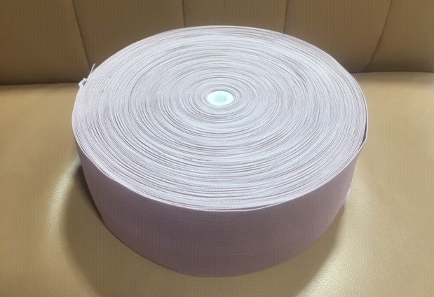100ミリ幅デザインカラー編ゴム　レコード巻