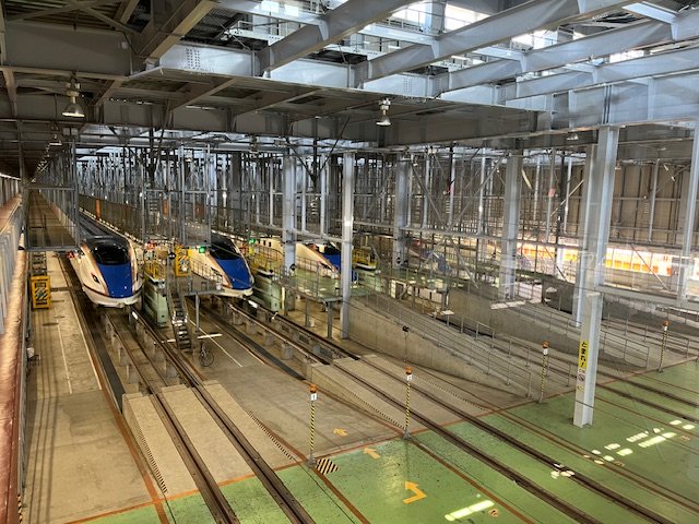 トレインパーク白山の整備工場です