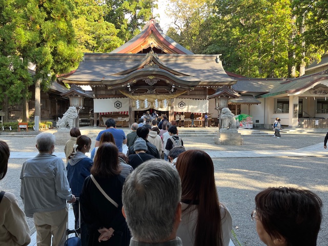 白山比咩神社で朔日参り（2024年11月）